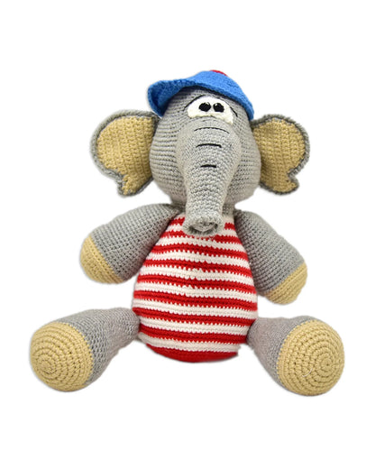 Happy Threads Bobo Elephant Soft Toy-Easily Washable-Plush Cuddly Toy For Newborn