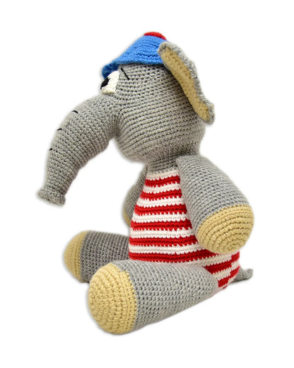 Happy Threads Bobo Elephant Soft Toy-Easily Washable-Plush Cuddly Toy For Newborn