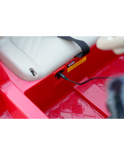 Bentley EXP 12 Speed 6e Ride On Car-Battery Operated-3 Point Safety Belt-With Manual or Remote Option to Steer-Tough Tires with Rear Suspension-Bold Gullwing Doors-Emotorad-For 3Y+ (Upto 30 Kg)-Red