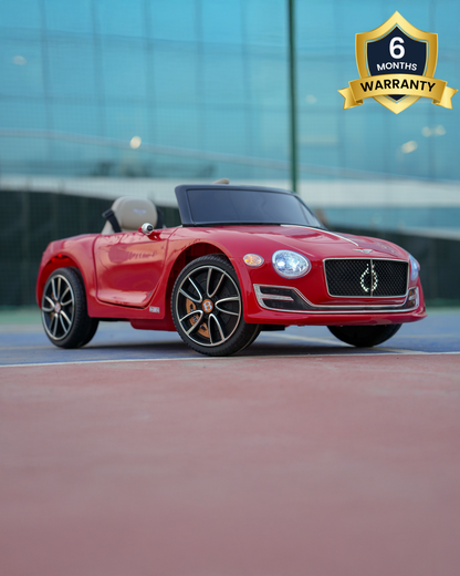 Bentley EXP 12 Speed 6e Ride On Car-Battery Operated-3 Point Safety Belt-With Manual or Remote Option to Steer-Tough Tires with Rear Suspension-Bold Gullwing Doors-Emotorad-For 3Y+ (Upto 30 Kg)-Red