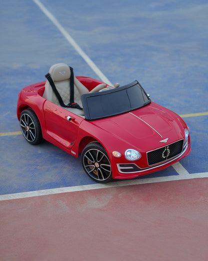 Bentley EXP 12 Speed 6e Ride On Car-Battery Operated-3 Point Safety Belt-With Manual or Remote Option to Steer-Tough Tires with Rear Suspension-Bold Gullwing Doors-Emotorad-For 3Y+ (Upto 30 Kg)-Red