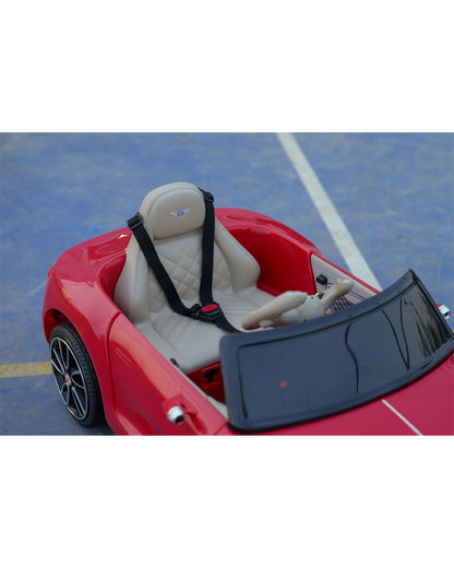 Bentley EXP 12 Speed 6e Ride On Car-Battery Operated-3 Point Safety Belt-With Manual or Remote Option to Steer-Tough Tires with Rear Suspension-Bold Gullwing Doors-Emotorad-For 3Y+ (Upto 30 Kg)-Red