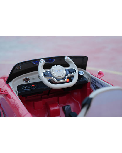 Bentley EXP 12 Speed 6e Ride On Car-Battery Operated-3 Point Safety Belt-With Manual or Remote Option to Steer-Tough Tires with Rear Suspension-Bold Gullwing Doors-Emotorad-For 3Y+ (Upto 30 Kg)-Red