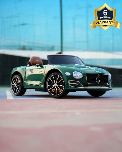 Bentley EXP 12 Speed 6e Ride On Car-Battery Operated-3 Point Safety Belt-With Manual or Remote Option to Steer-Tough Tires with Rear Suspension-Bold Gullwing Doors-Emotorad-For 3Y+ (Upto 30 Kg)-Green
