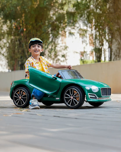 Bentley EXP 12 Speed 6e Ride On Car-Battery Operated-3 Point Safety Belt-With Manual or Remote Option to Steer-Tough Tires with Rear Suspension-Bold Gullwing Doors-Emotorad-For 3Y+ (Upto 30 Kg)-Green