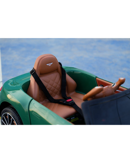 Bentley EXP 12 Speed 6e Ride On Car-Battery Operated-3 Point Safety Belt-With Manual or Remote Option to Steer-Tough Tires with Rear Suspension-Bold Gullwing Doors-Emotorad-For 3Y+ (Upto 30 Kg)-Green