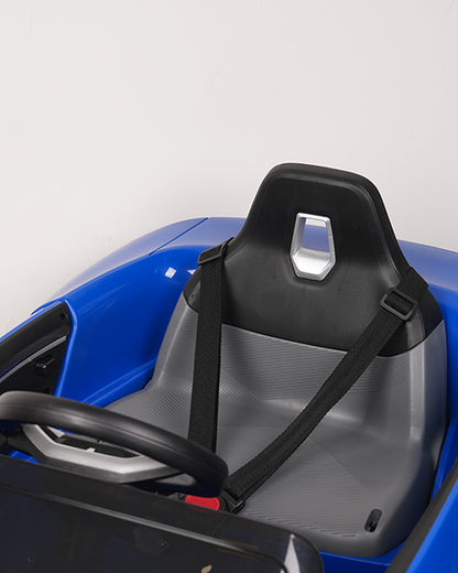 BMW i4 Ride On Car-Battery Operated-With Manual or Remote Option to Steer-Tough Tires with Rear Suspension-Integrated Music-Emotorad-For 3Y+ (Upto 30 kg)-Blue