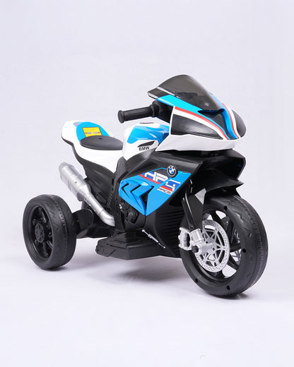 BMW HP4 Ride On Bike-Battery Operated-Push Button to Start-Precise Braking System-Anti Skid Wheels with Rear Suspension-Powerful Front Light-For 3Y +-Emotorad-Blue