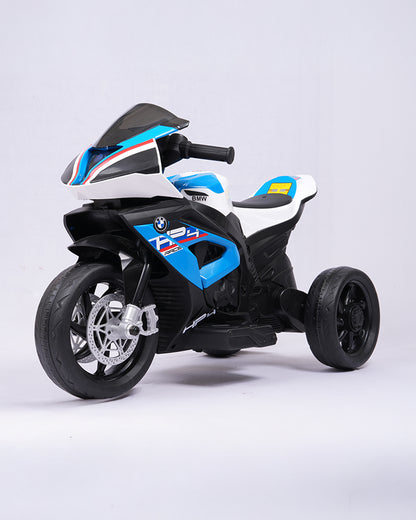 BMW HP4 Ride On Bike-Battery Operated-Push Button to Start-Precise Braking System-Anti Skid Wheels with Rear Suspension-Powerful Front Light-For 3Y +-Emotorad-Blue