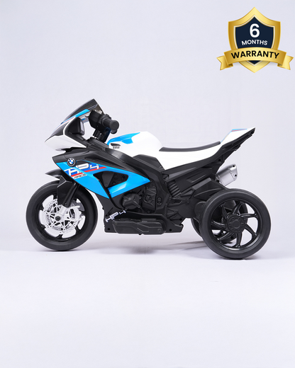 BMW HP4 Ride On Bike-Battery Operated-Push Button to Start-Precise Braking System-Anti Skid Wheels with Rear Suspension-Powerful Front Light-For 3Y +-Emotorad-Blue