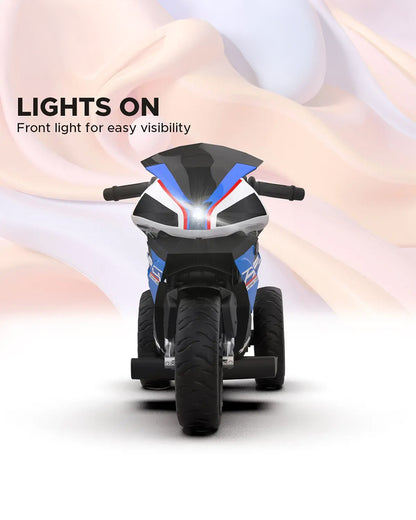 BMW HP4 Ride On Bike-Battery Operated-Push Button to Start-Precise Braking System-Anti Skid Wheels with Rear Suspension-Powerful Front Light-For 3Y +-Emotorad-Blue