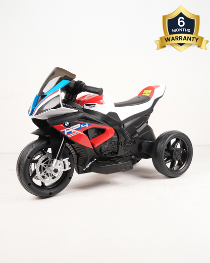 BMW HP4 Ride On Bike-Battery Operated-Push Button to Start-Precise Braking System-Anti Skid Wheels with Rear Suspension-Powerful Front Light-For 3Y +-Emotorad-Red