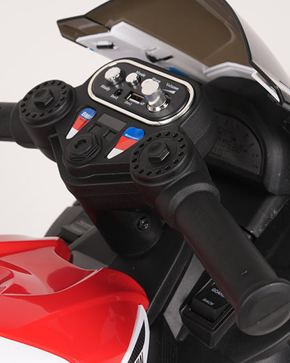 BMW HP4 Ride On Bike-Battery Operated-Push Button to Start-Precise Braking System-Anti Skid Wheels with Rear Suspension-Powerful Front Light-For 3Y +-Emotorad-Red