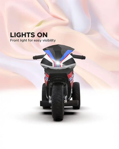 BMW HP4 Ride On Bike-Battery Operated-Push Button to Start-Precise Braking System-Anti Skid Wheels with Rear Suspension-Powerful Front Light-For 3Y +-Emotorad-Red