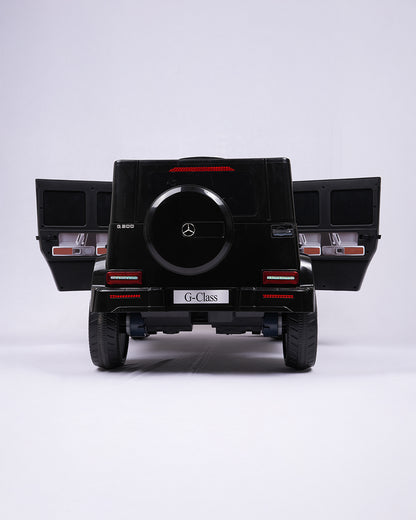 G Wagon Ride On Car-Battery Operated-With Manual or Remote Option to Steer-Tough Tires with Rear Suspension-Integrated Music-Emotorad-For 3Y+ (Upto 30 kg)-Black