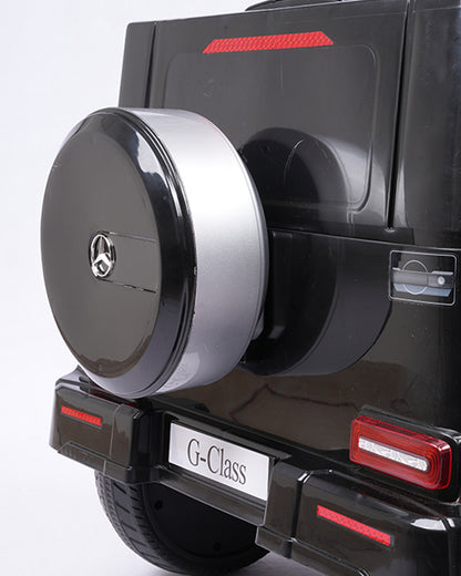 G Wagon Ride On Car-Battery Operated-With Manual or Remote Option to Steer-Tough Tires with Rear Suspension-Integrated Music-Emotorad-For 3Y+ (Upto 30 kg)-Black