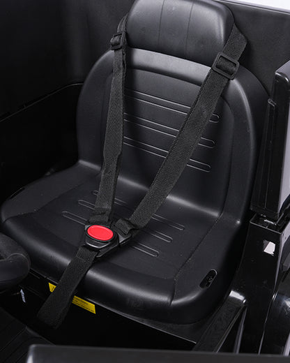 G Wagon Ride On Car-Battery Operated-With Manual or Remote Option to Steer-Tough Tires with Rear Suspension-Integrated Music-Emotorad-For 3Y+ (Upto 30 kg)-Black