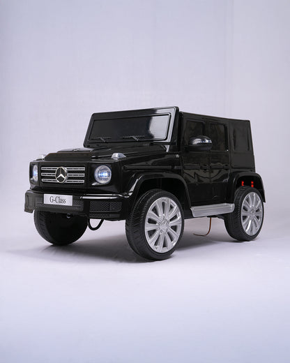 G Wagon Ride On Car-Battery Operated-With Manual or Remote Option to Steer-Tough Tires with Rear Suspension-Integrated Music-Emotorad-For 3Y+ (Upto 30 kg)-Black