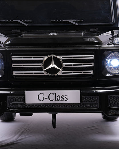 G Wagon Ride On Car-Battery Operated-With Manual or Remote Option to Steer-Tough Tires with Rear Suspension-Integrated Music-Emotorad-For 3Y+ (Upto 30 kg)-Black
