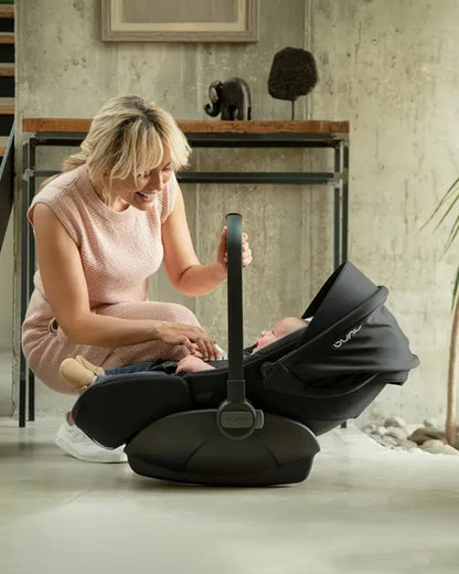 Nuna Arra Next Baby Car Seat-Rear Facing-3 Positions & 157 Degrees Flat Reclining Seat-Lightweight-10 Positions Adjustable Headrest-For 0 to 1.5Y (Upto 13 Kg)-Caviar