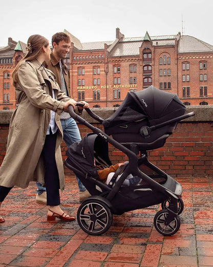 Nuna Demi Next Baby Stroller-With Cup Holder-Height Adjustable Parent Handle Bar-Reversible Seat-Wide Front Wheels-10 Kg Spacious Basket-2 Years Warranty-For 6M to 4Y (Upto 22 Kg)-Granite