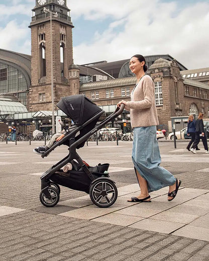 Nuna Demi Next Baby Stroller-With Cup Holder-Height Adjustable Parent Handle Bar-Reversible Seat-Wide Front Wheels-10 Kg Spacious Basket-2 Years Warranty-For 6M to 4Y (Upto 22 Kg)-Granite