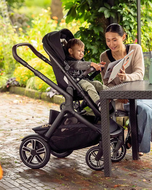 Nuna Demi Next Baby Stroller-Height Adjustable Parent Handle Bar-Reversible Seat-Wide Front Wheels-10 Kg Spacious Basket-2 Years Warranty-For 6M to 4Y (Upto 22 Kg)-Granite