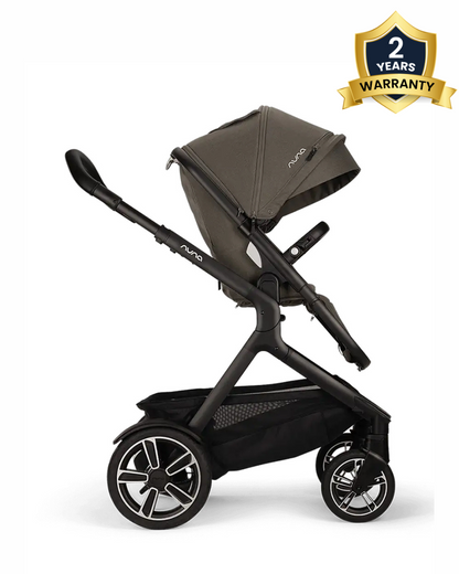 Nuna Demi Next Baby Stroller-With Cup Holder-Height Adjustable Parent Handle Bar-Reversible Seat-Wide Front Wheels-10 Kg Spacious Basket-2 Years Warranty-For 6M to 4Y (Upto 22 Kg)-Granite