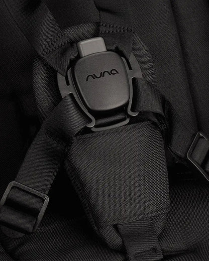 Nuna TRVL Dubl Twin Baby Stroller-Individually Adjustable Near Flat Reclining Seat-One Hand Fold-With Cup Holder-Large Storage Basket-2 Years Warranty-0 to 4Y (Upto 22 Kg)-Caviar