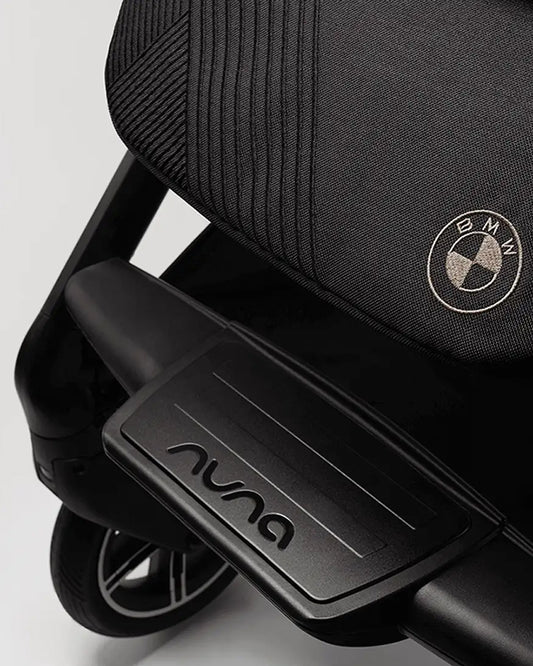 Nuna Mixx Next BMW Collection Stroller-With Cup Holder-Metal BMW Badge On Window Flap-Exclusvie Wheels With BMW Trinity Pattern-2 Years Warranty-Pram for 0 to 4Y (Upto 22 Kg)-Element