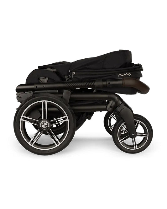 Nuna Mixx Next BMW Collection Stroller-With Cup Holder-Metal BMW Badge On Window Flap-Exclusvie Wheels With BMW Trinity Pattern-2 Years Warranty-Pram for 0 to 4Y (Upto 22 Kg)-Element