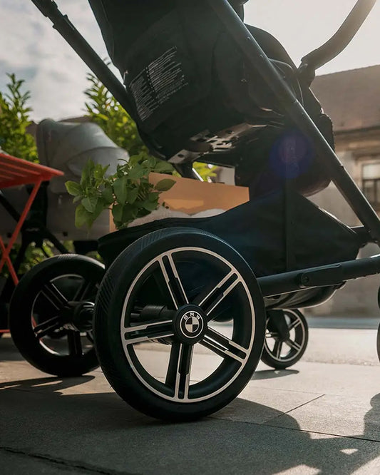 Nuna Mixx Next BMW Collection Stroller-With Cup Holder-Metal BMW Badge On Window Flap-Exclusvie Wheels With BMW Trinity Pattern-2 Years Warranty-Pram for 0 to 4Y (Upto 22 Kg)-Element