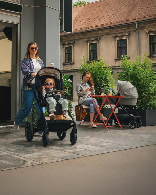 Nuna Mixx Next BMW Collection Stroller-With Cup Holder-Metal BMW Badge On Window Flap-Exclusvie Wheels With BMW Trinity Pattern-2 Years Warranty-Pram for 0 to 4Y (Upto 22 Kg)-Element