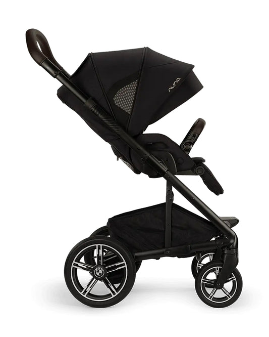 Nuna Mixx Next BMW Collection Stroller-With Cup Holder-Metal BMW Badge On Window Flap-Exclusvie Wheels With BMW Trinity Pattern-2 Years Warranty-Pram for 0 to 4Y (Upto 22 Kg)-Element