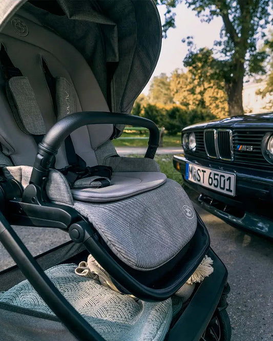 Nuna TRIV Next BMW Collection Stroller-With Cup Holder-Metal BMW Badge On Window Flap-Exclusvie Wheels With BMW Trinity Pattern-2 Years Warranty-Pram for 0 to 4Y (Upto 22 Kg)-Graphene