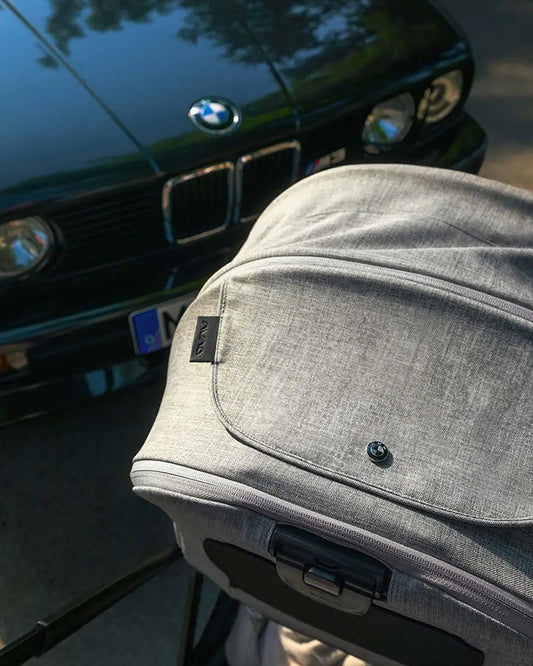 Nuna TRIV Next BMW Collection Stroller-With Cup Holder-Metal BMW Badge On Window Flap-Exclusvie Wheels With BMW Trinity Pattern-2 Years Warranty-Pram for 0 to 4Y (Upto 22 Kg)-Graphene