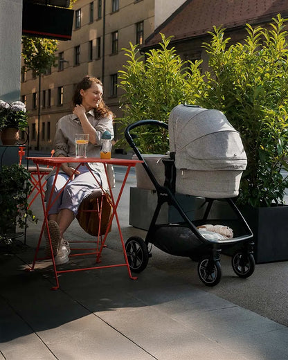 Nuna TRIV Next BMW Collection Stroller-With Cup Holder-Metal BMW Badge On Window Flap-Exclusvie Wheels With BMW Trinity Pattern-2 Years Warranty-Pram for 0 to 4Y (Upto 22 Kg)-Graphene