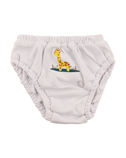 nuluv Navy Blue & White Brief-Cotton-Solid-Pack of 2-For Infants