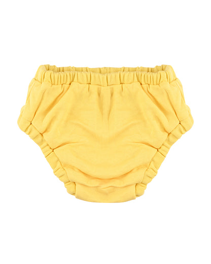 nuluv White & Yellow Briefs-Cotton-Other Prints-Pack of 2-For Infants
