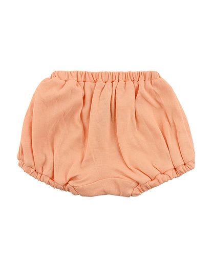 nuluv Peach, White & Multicolor Bloomers-Cotton-Other Prints-Pack of 2-For Infants