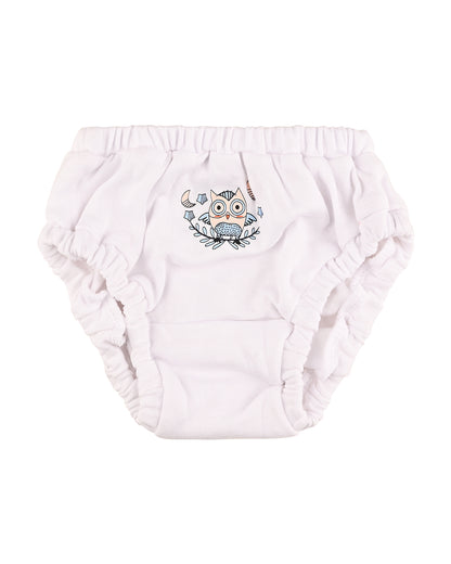 nuluv Peach & White Bloomers-Cotton-Solid-Pack of 2-For Infants