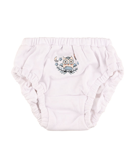 nuluv Peach & White Bloomers-Cotton-Solid-Pack of 2-For Infants