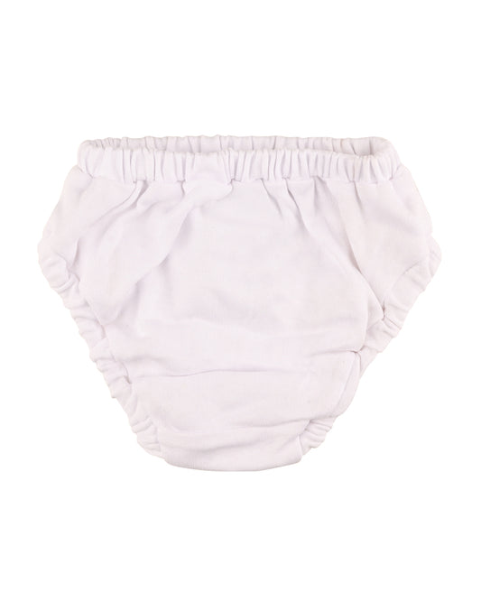 nuluv Peach & White Bloomers-Cotton-Solid-Pack of 2-For Infants