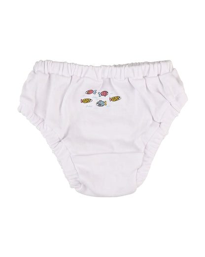 nuluv Light Blue & White Bloomers-Cotton-Solid-Pack of 2-For Infants