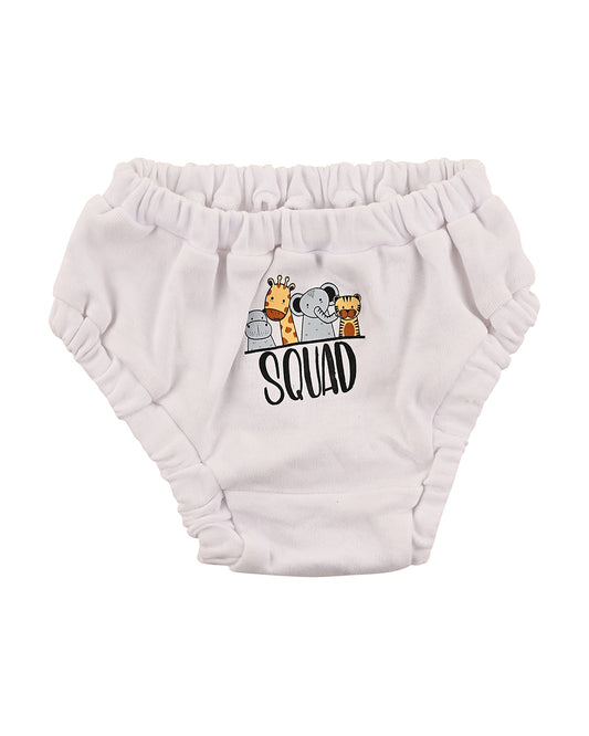 nuluv Peach Pink & White Bloomers-Cotton-Solid-Pack of 2-For Infants