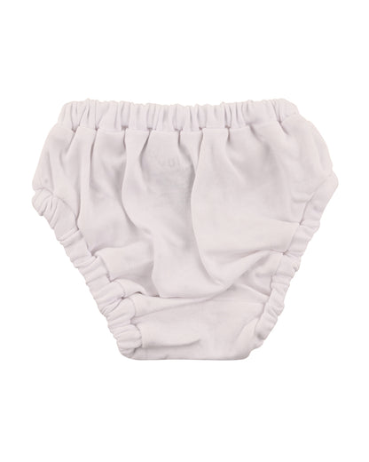 nuluv Peach Pink & White Bloomers-Cotton-Solid-Pack of 2-For Infants