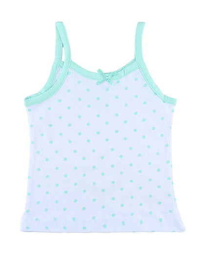 nuluv Light Blue Vest-Cotton-Polka Dots-Pack of 2-For Infants
