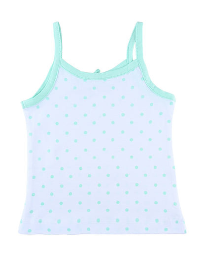 nuluv Light Blue Vest-Cotton-Polka Dots-Pack of 2-For Infants