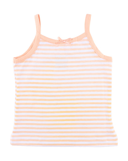 nuluv Pink Vests-Cotton-Striped-Pack of 2-For Infants