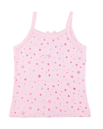 nuluv Pink Vest-Cotton-Polka Dots-Pack of 2-For Infants